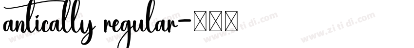 antically regular字体转换